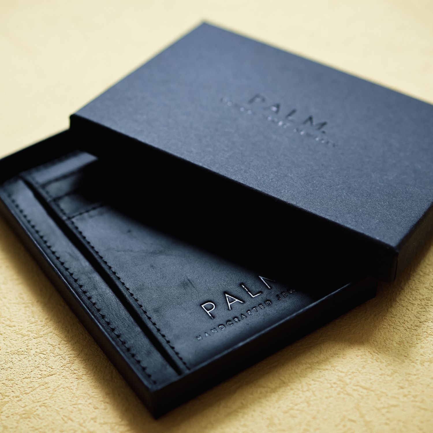 LEATHER CARD HOLDER.