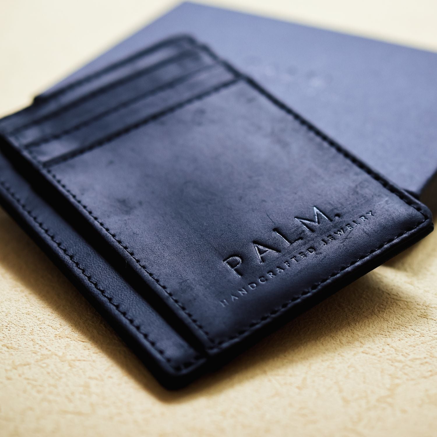 LEATHER CARD HOLDER.