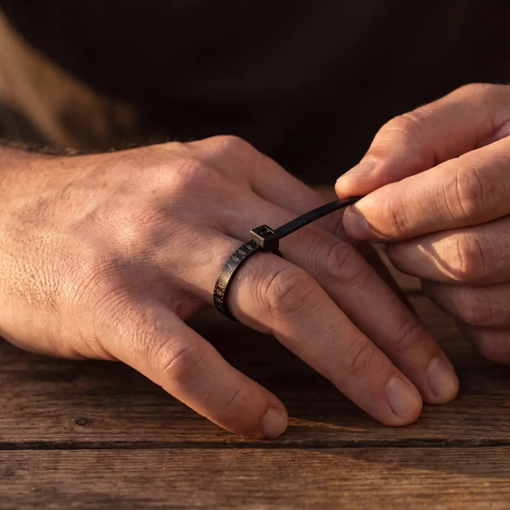 PALM ringmaat meter met maatverdeling - ringmaat bepalen thuis in seconden