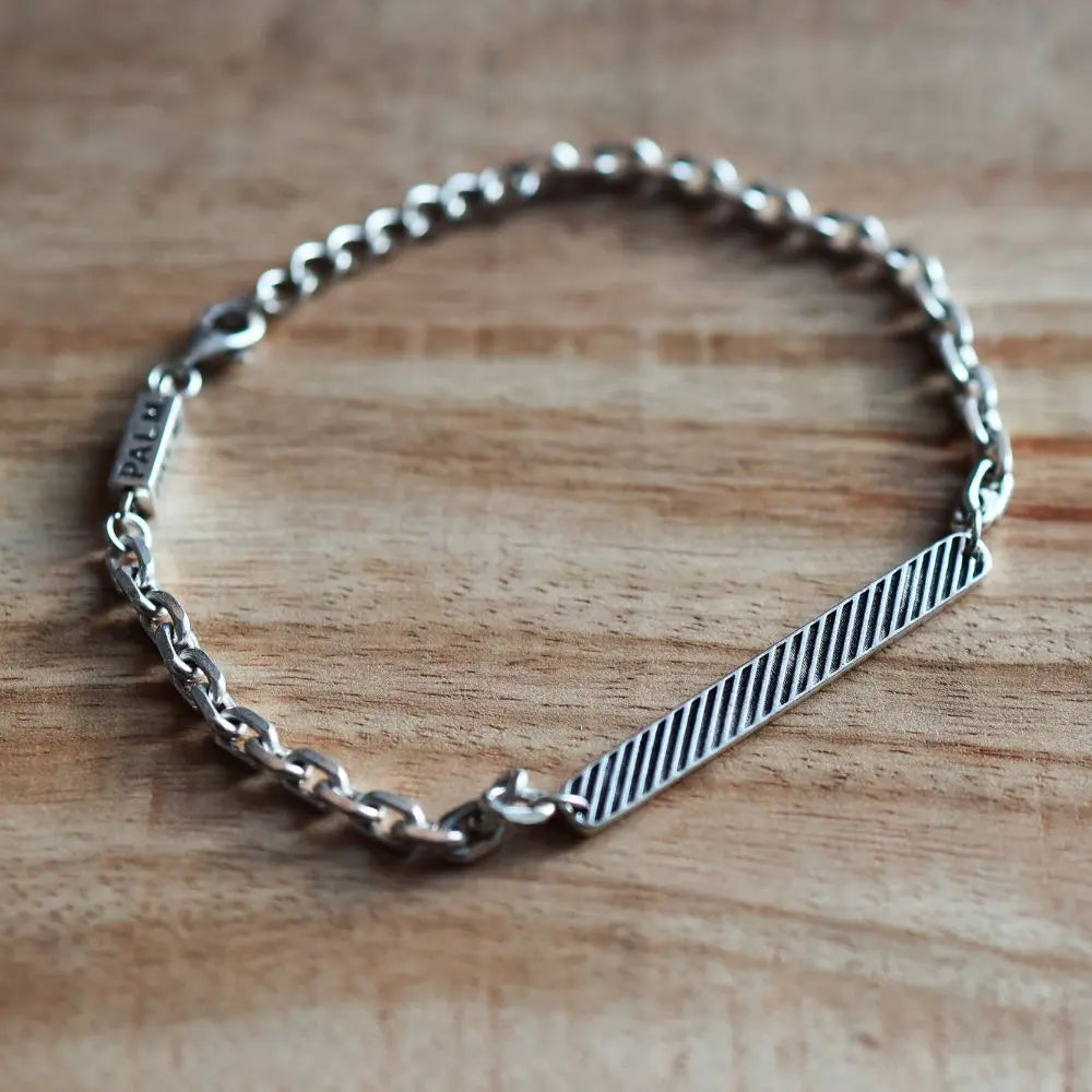 Zilveren herenarmband met uniek modern design – FUSHION ARMBAND van PALM. Jewelry