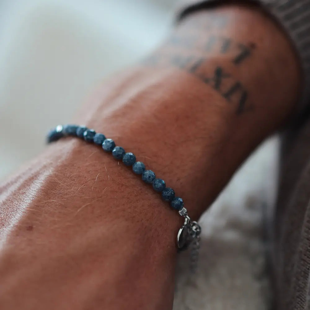 Zilveren armband met blauwe natuurstenen, handgemaakt – OCEAAN ARMBAND van PALM. Jewelry