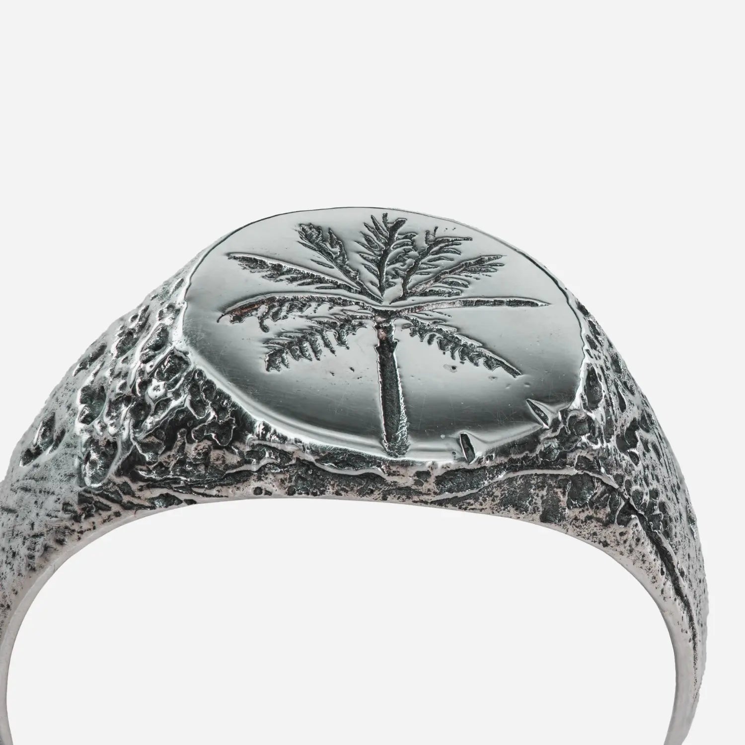 Moderne zilveren herenring – PALM RING handgemaakt van 925 sterling zilver door PALM. Jewelry