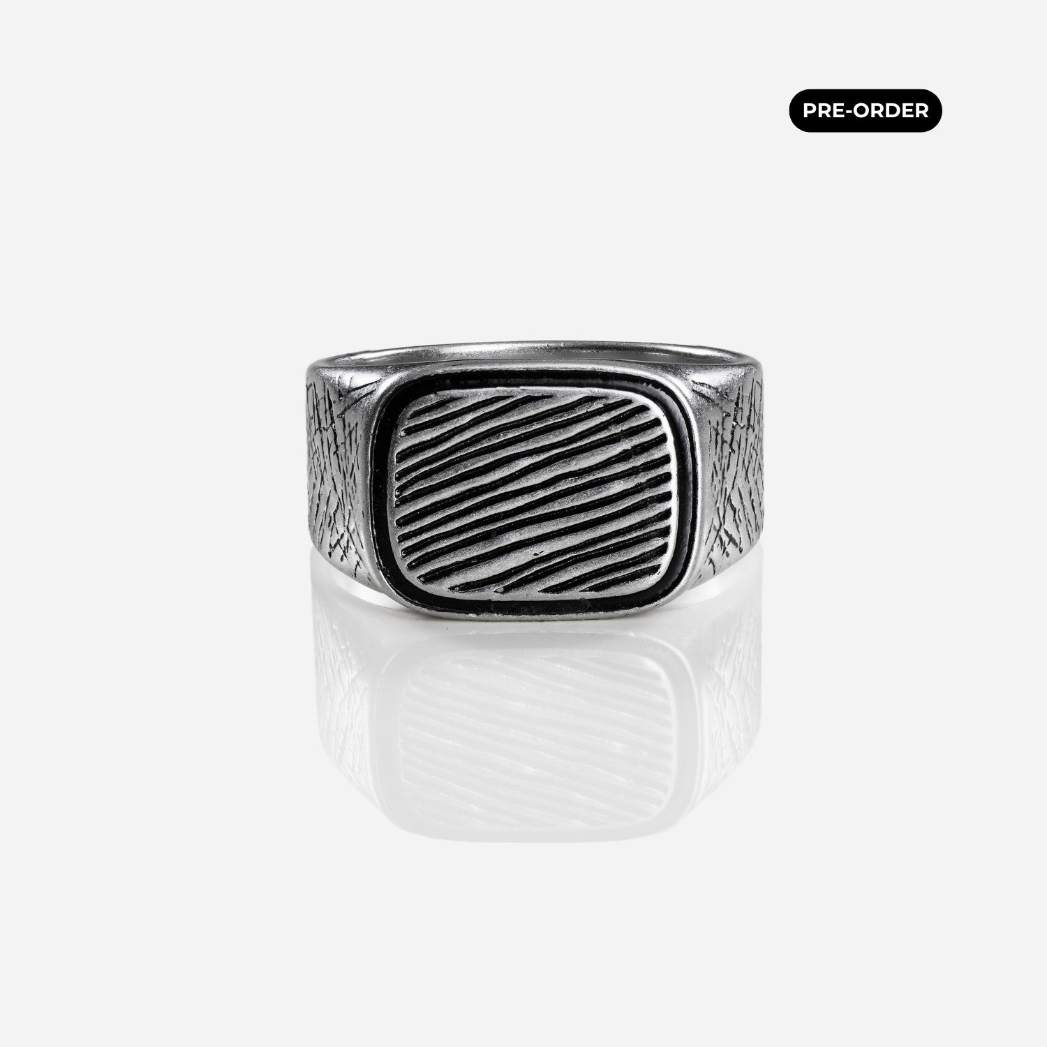 OMEGA RING. – Elegant Silver Ring for Men with Unique Design