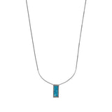 TURQUOISE NECKLACE. - 925 Silver Turquoise Stone Necklace - PALM. | Handcrafted Jewelry-