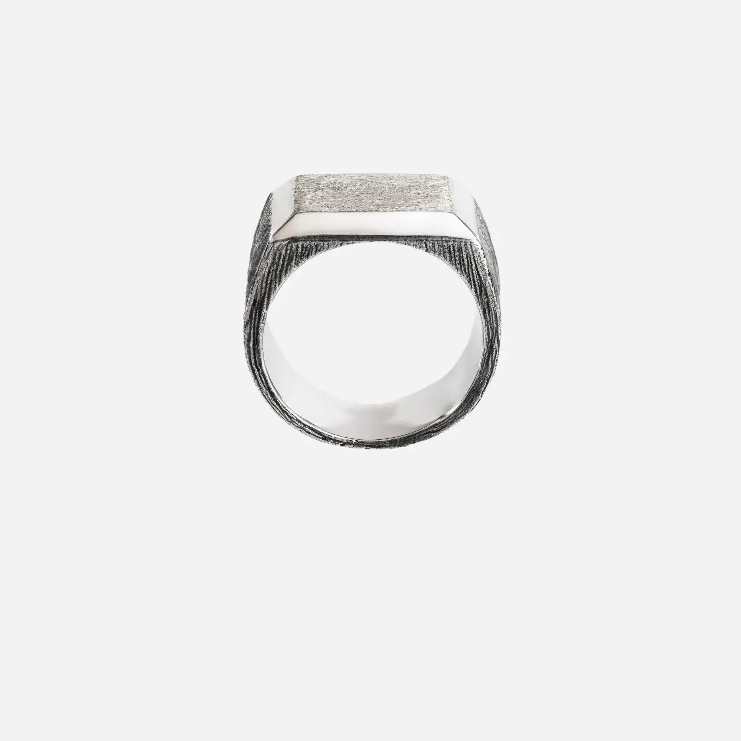 Robuuste zilveren ring, stoer en tijdloos design – PALM. Jewelry