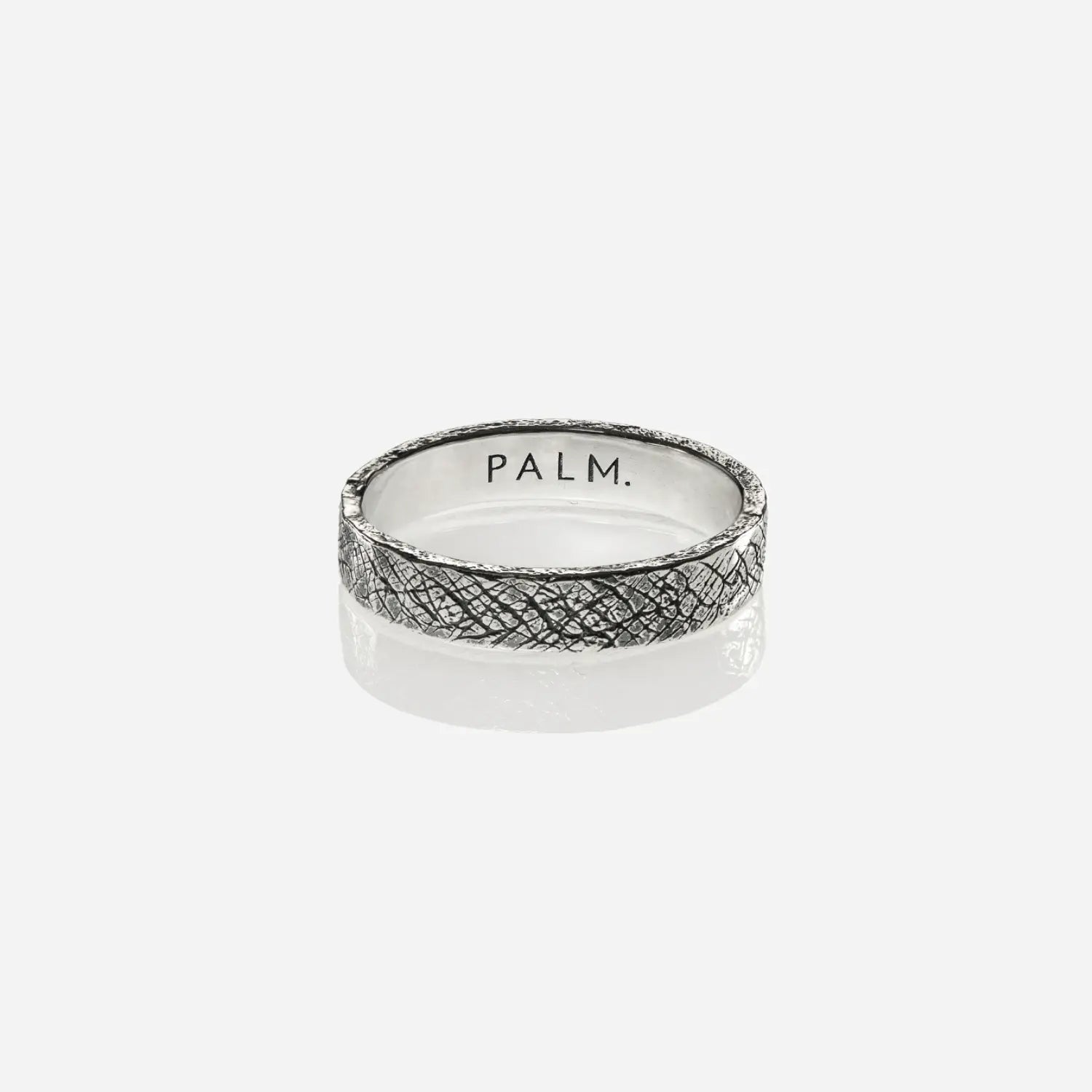 Minimalistische zilveren herenring – NOX RING MEDIUM, handgemaakt door PALM. Jewelry