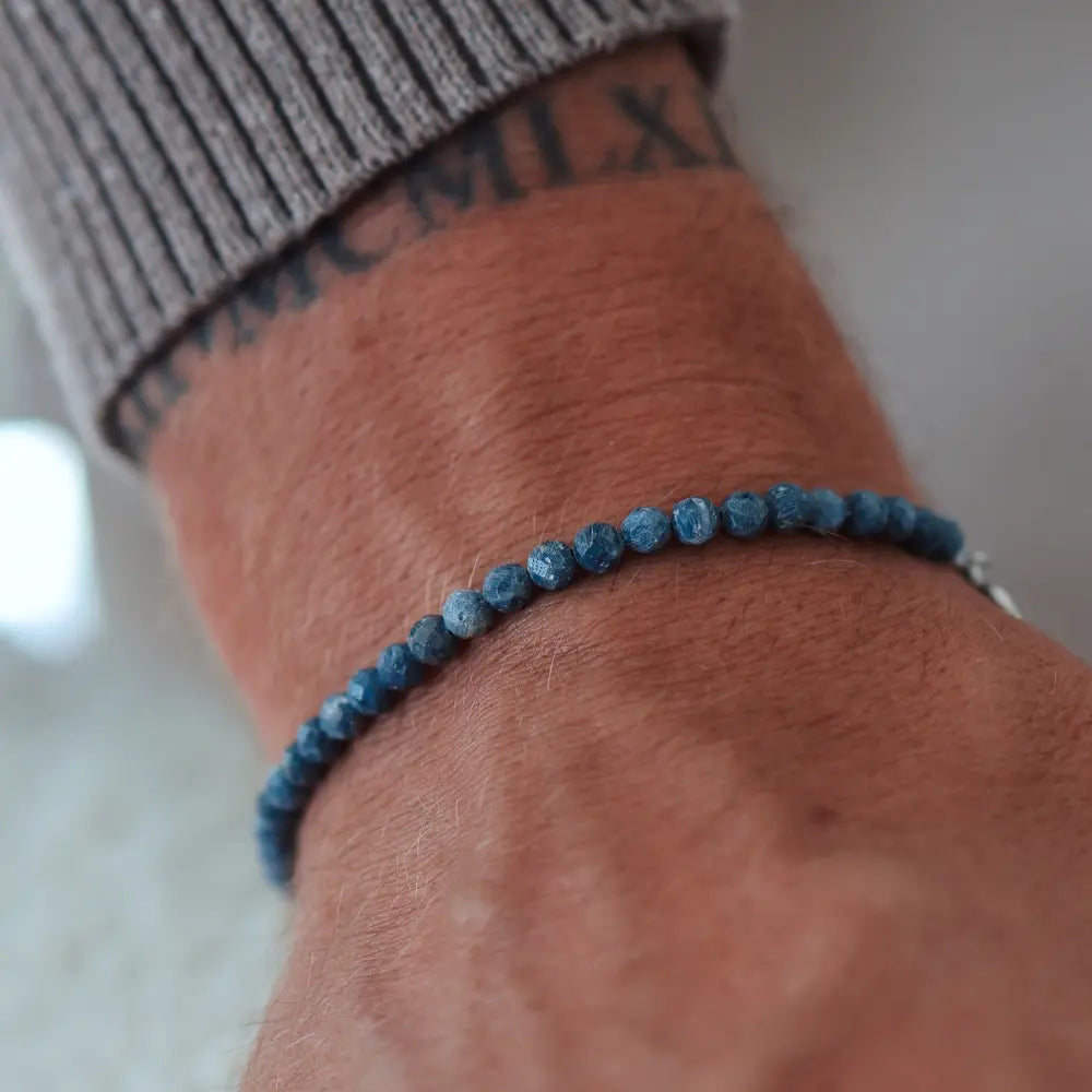 Zilveren armband met blauwe natuurstenen, handgemaakt – OCEAAN ARMBAND van PALM. Jewelry