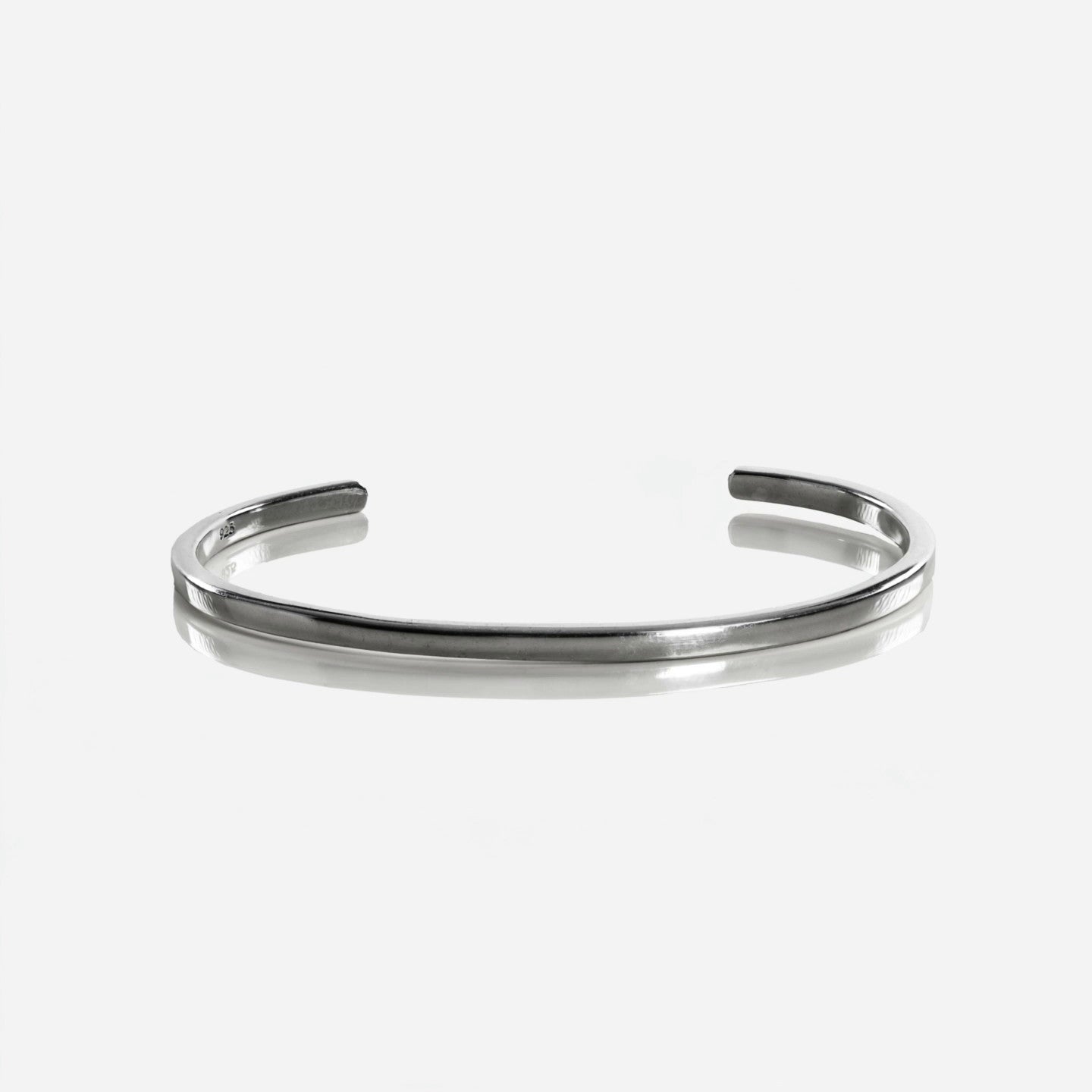 Gentleman Cuff zilveren herenarmband, 360 graden draaibaar aanzicht