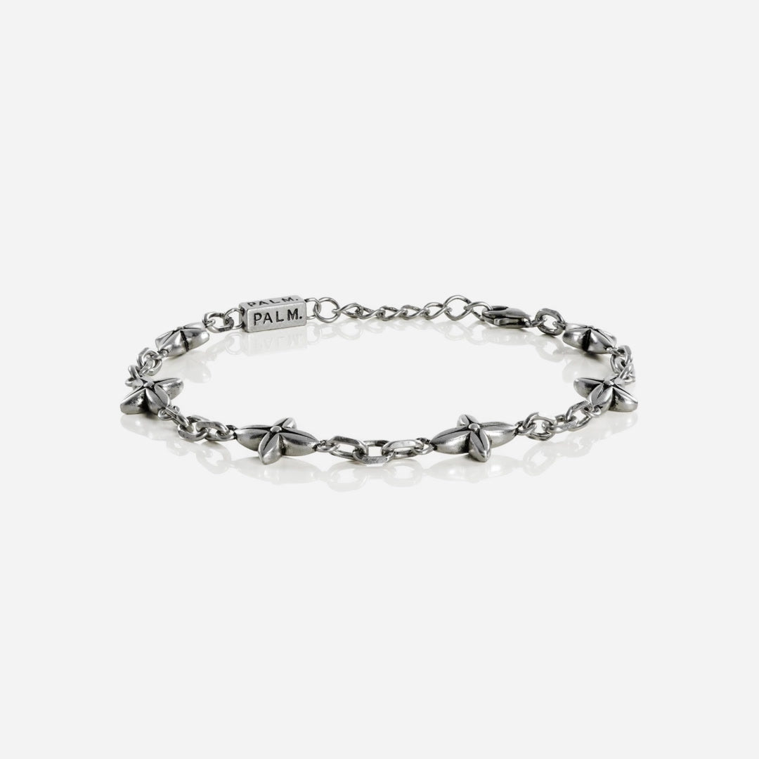 Klaver Armband II zilveren herenarmband, 360 graden draaibaar aanzicht