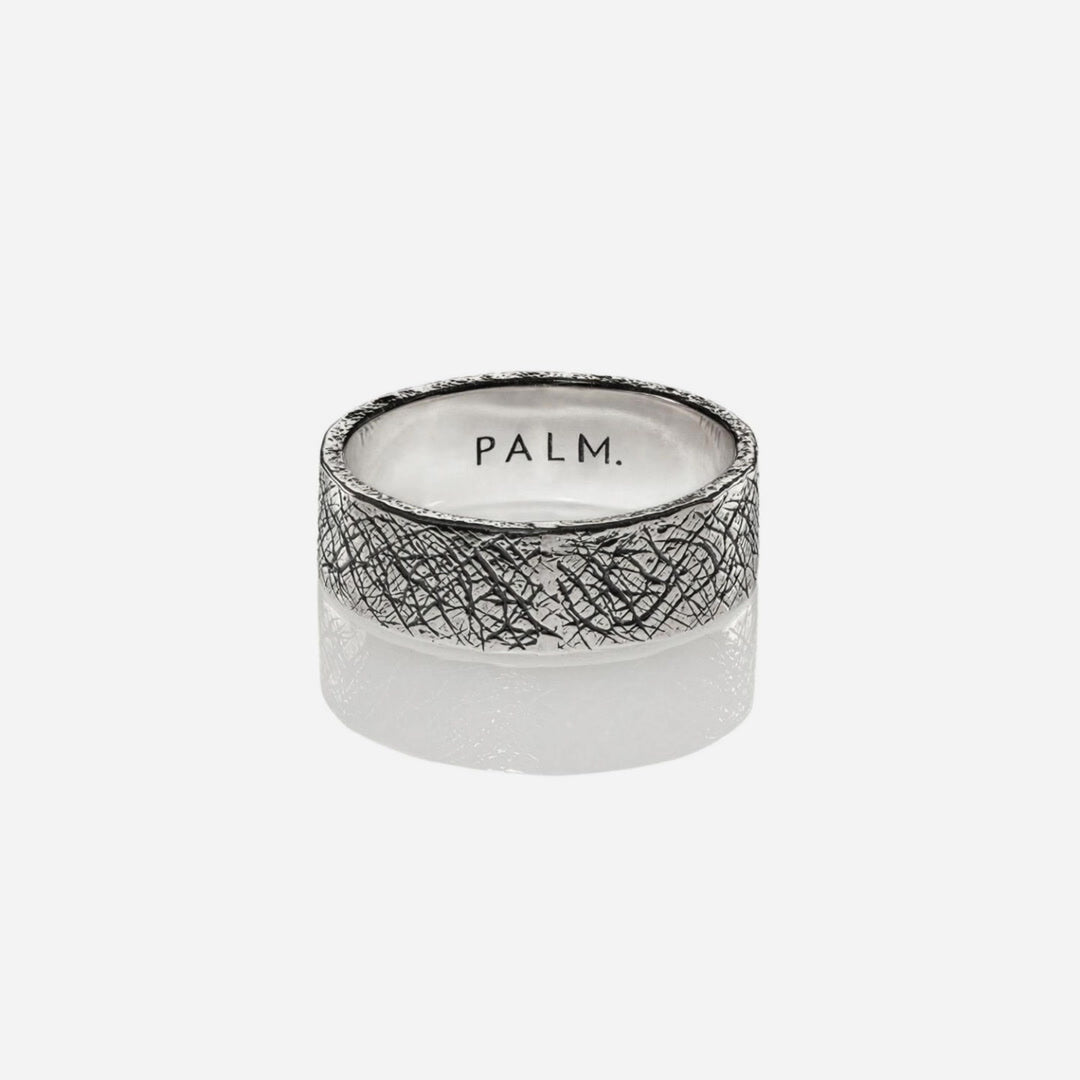 Nox Ring Groot zilveren herenring, 360 graden draaibaar aanzicht