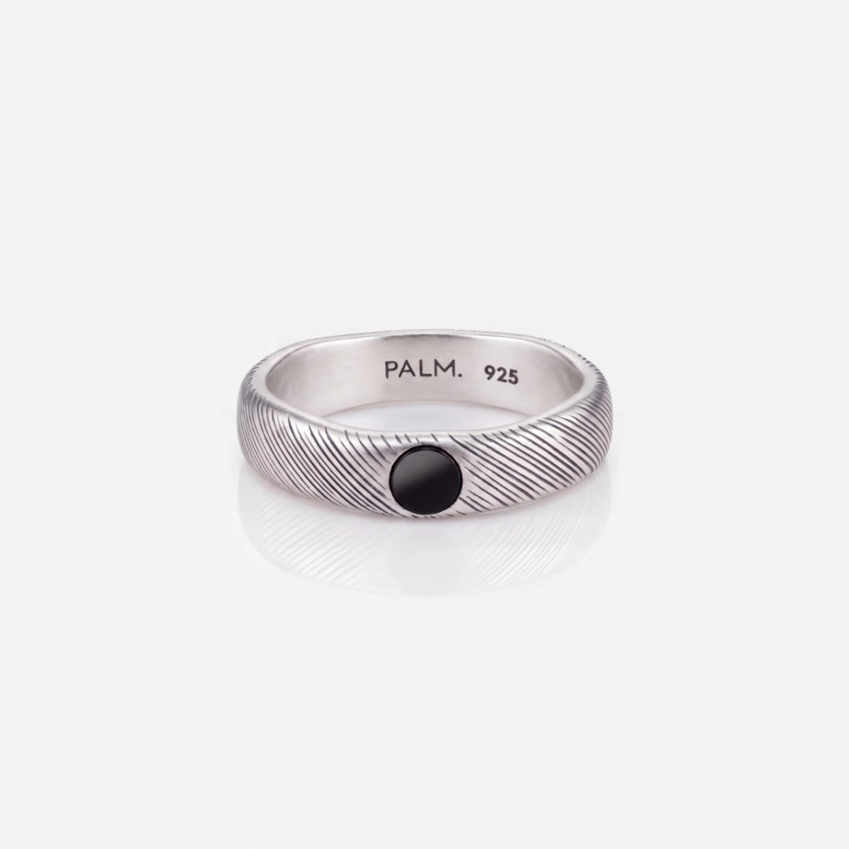 Umbra Ring zilveren herenring, 360 graden draaibaar aanzicht