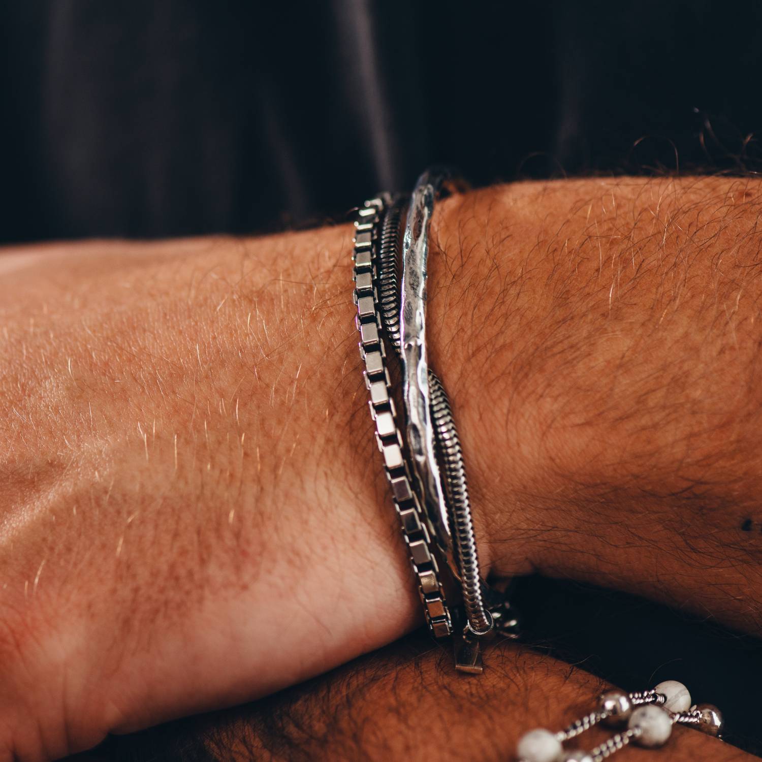 Box Chain Bracelet | Sterling Silver Box Bracelet | PALM. | Handcrafted  Jewelry