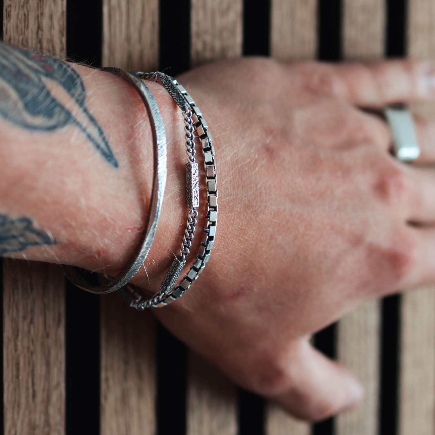 NEXUS BRACELET. - 925 Silver Bracelet 3mm - PALM. | Handcrafted Jewelry-