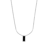 ONYX NECKLACE. - 925 Silver Onyx Stone Necklace - PALM. | Handcrafted Jewelry-