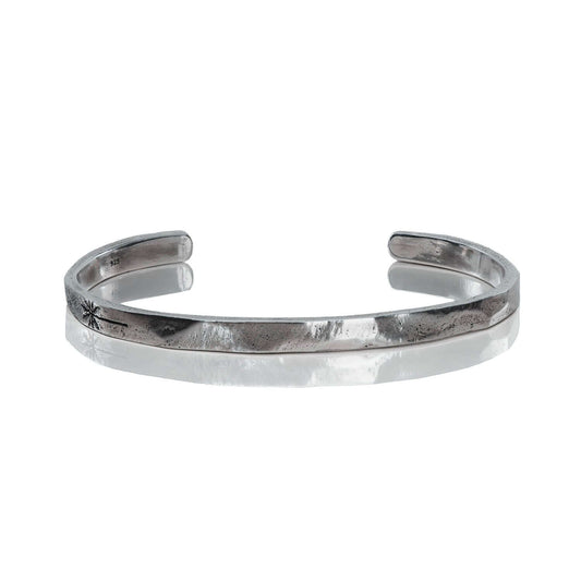 PALM CUFF. - 925 Silver Bangle Bracelet 5mm - PALM. | Handcrafted Jewelry-