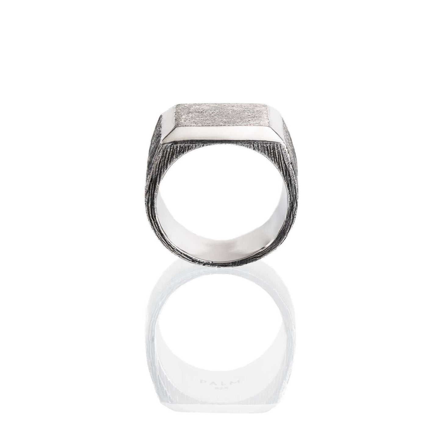 SIGNET RING. - 925 Silver Signet Ring 20mm - PALM. | Handcrafted Jewelry-
