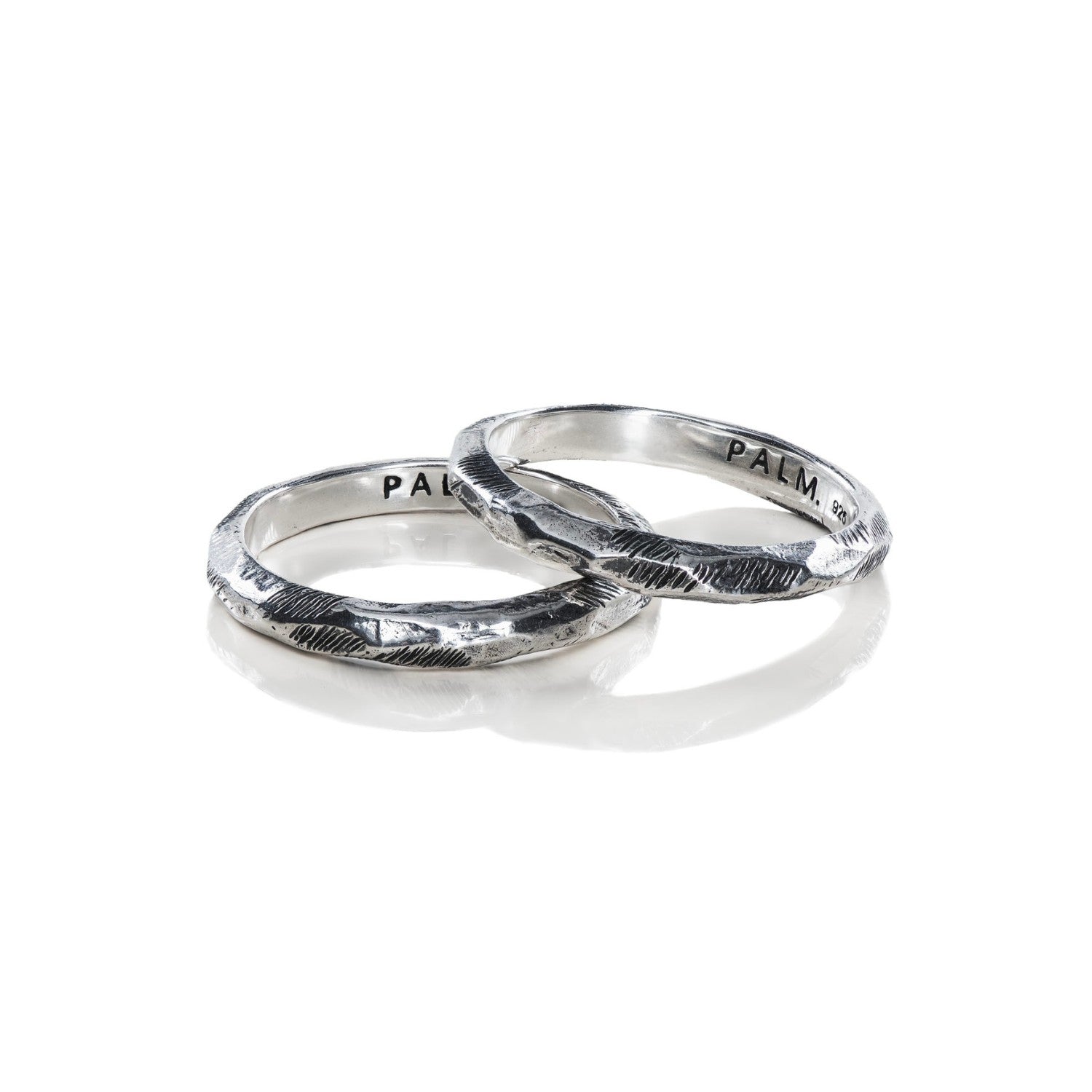 TWIN RING. - Minimalistic 925 Silver Ring 6mm – PALM